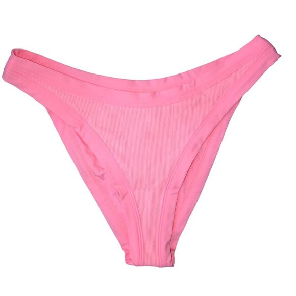 L*Space Foley Bitsy Ribbed Bikini Bottom Crystal Pink Small NWT - Picture 6 of 8